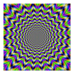 Zazzle Perfect Poster Psychedelic Star