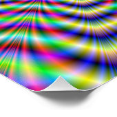 Zazzle Perfect Poster Psychedelic Web Star (Hoek)