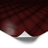 Zazzle Perfect Poster Woven Red Window Lijst (Hoek)