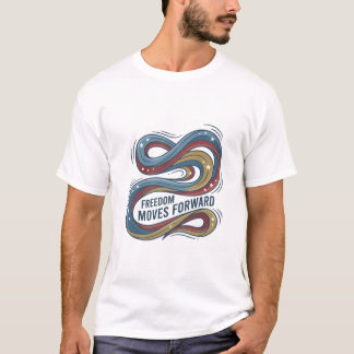 Zazzle productdetail titel* Vrijheid beweegt T-shirt