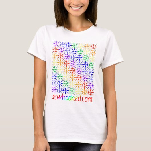 Zazzle Rainbow Cascade T-shirt (Voorkant)