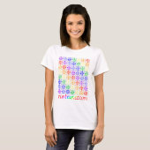 Zazzle Rainbow Cascade T-shirt (Voorkant volledig)