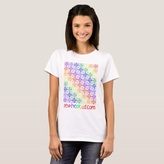 Zazzle Rainbow Cascade T-shirt (Voorkant volledig)