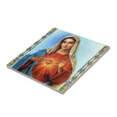 ZAZZLE SACRED HEART OF MARY 01  PRODUC TEGELTJE (Zijkant)