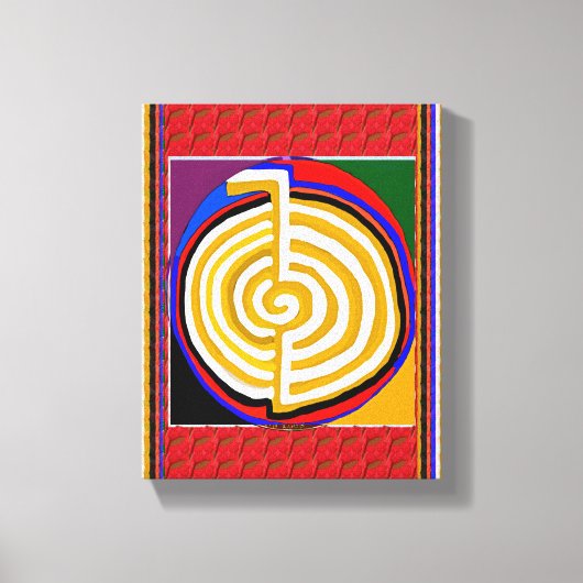 Zazzle Sale FineArt Reiki Masters Karuna Symbolen Canvas Afdruk (Voorkant)