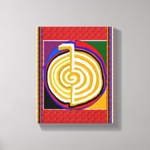 Zazzle Sale FineArt Reiki Masters Karuna Symbols Canvas Afdruk