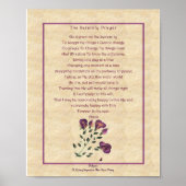 zazzle Serenety Prayer Poster (Voorkant)