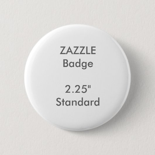 ZAZZLE standaard Ronde 2,25-inch standaardbadge, o Button 5,7 Cm (Voorkant)