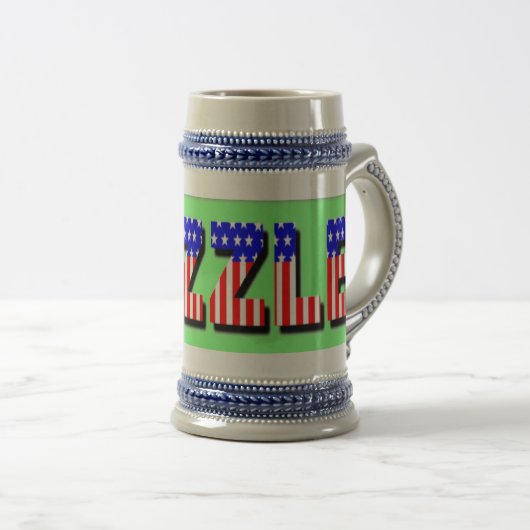 Zazzle Stein Bierpul (Voorkant rechts)