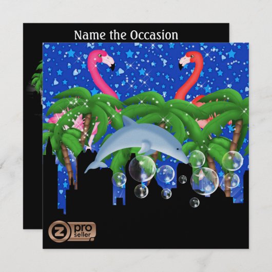 Zazzle Store poster Privé Kaart (Voorkant / Achterkant)