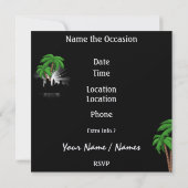 Zazzle Store poster Privé Kaart (Achterkant)