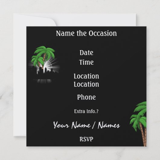 Zazzle Store poster Privé Kaart (Achterkant)