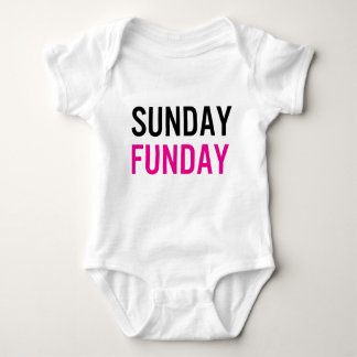 Zazzle Sunday Funday Baby One Piece Romper
