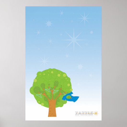 Zazzle Tree Poster (Voorkant)