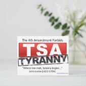 Zazzle TSA Tyranny Afbeelding Briefkaart (Staand voorkant)