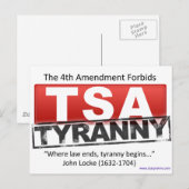 Zazzle TSA Tyranny Afbeelding Briefkaart (Voorkant / Achterkant)