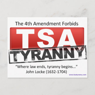 Zazzle TSA Tyranny Afbeelding Briefkaart