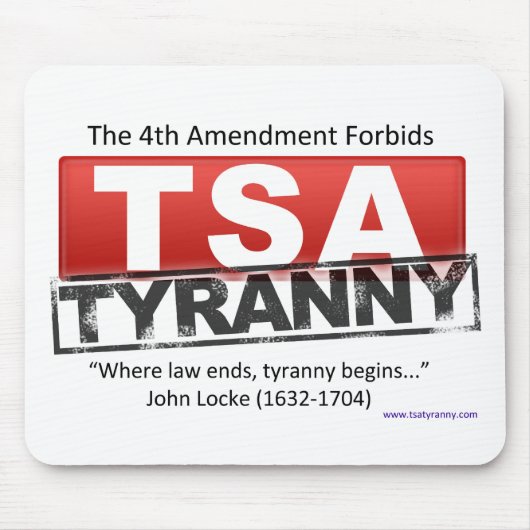 Zazzle TSA Tyranny Afbeelding Muismat (Voorkant)