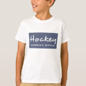 Zazzle Unisex Kinder Hockey LS T-shirt (Voorkant)