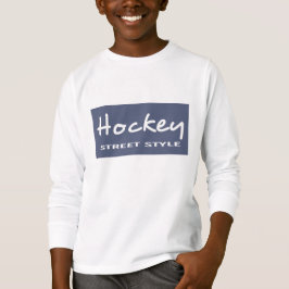 Zazzle Unisex Kinder Hockey LS T-shirt