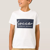 Zazzle Unisex Kinder Soccer LS T-shirt (Voorkant)