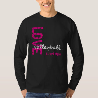 Zazzle Unisex Love Volleyball Street Style LS T-sh T-shirt