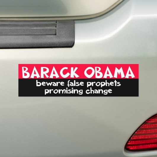 ZAZZLE valse profeten Bumpersticker (Op auto)