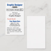 Zazzle Visitekaartje (Voorkant / Achterkant)