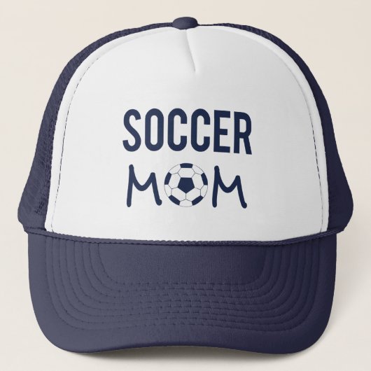 Zazzle Voetbal Moeder Sporthoed Trucker Pet (Voorkant)
