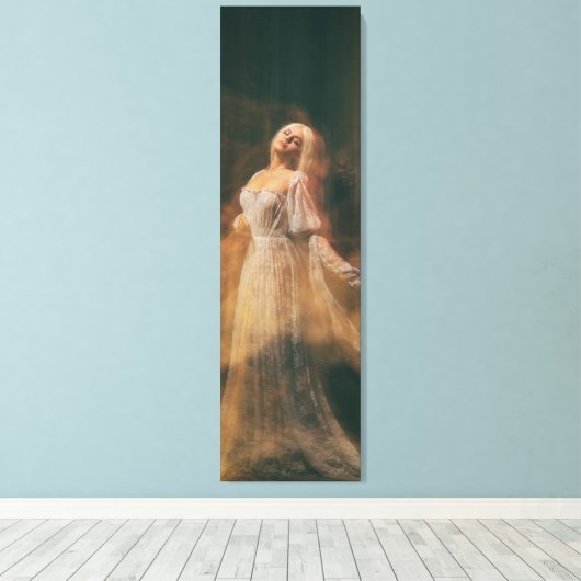 Zazzle Wall Decals vrouwen schilderen Canvas Afdruk (Insitu (Houten vloer))