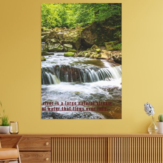 Zazzle waterschilderverf canvas afdruk (Insitu (Woonkamer))