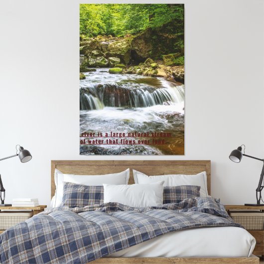 Zazzle waterschilderverf canvas afdruk (Insitu (Slaapkamer))