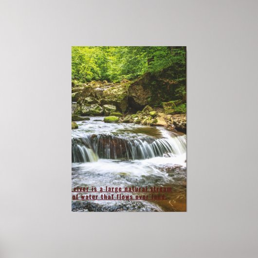 Zazzle waterschilderverf canvas afdruk (Voorkant)