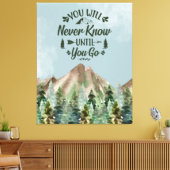 Zazzle weet nooit canvas afdruk (Insitu (Woonkamer))