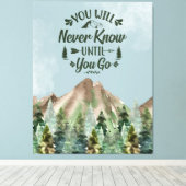 Zazzle weet nooit canvas afdruk (Insitu (Houten vloer))