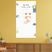Zazzle welkom in de wereld canvas afdruk (Insitu (Woonkamer))
