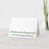 zazzle winkelposter privé bedankkaart (Achterkant)
