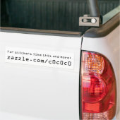 Zazzle-winkelpromotie Bumpersticker (Op Truck)