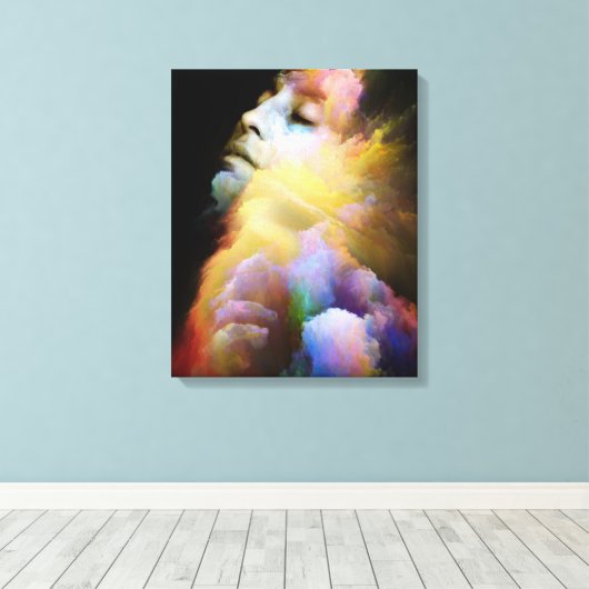 Zazzle Woman canvas (Insitu (Houten vloer))