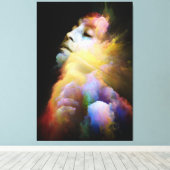 Zazzle Woman canvas Afdruk (Insitu (Houten vloer))