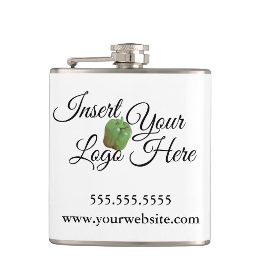 Zazzle Your Company Logo Flask Heupfles (Voorkant)