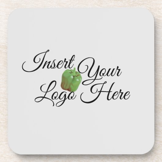 Zazzle Your Logo Beverage Coaster Bier Onderzetter (Voorkant)