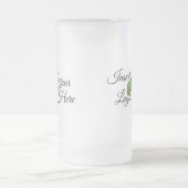 Zazzle Your Logo Frosted Glass Mok (Center)