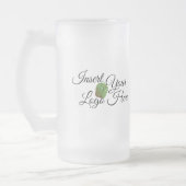 Zazzle Your Logo Frosted Glass Mok (Links)