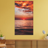 Zazzle zee zonnedoek canvas afdruk (Insitu (Woonkamer))