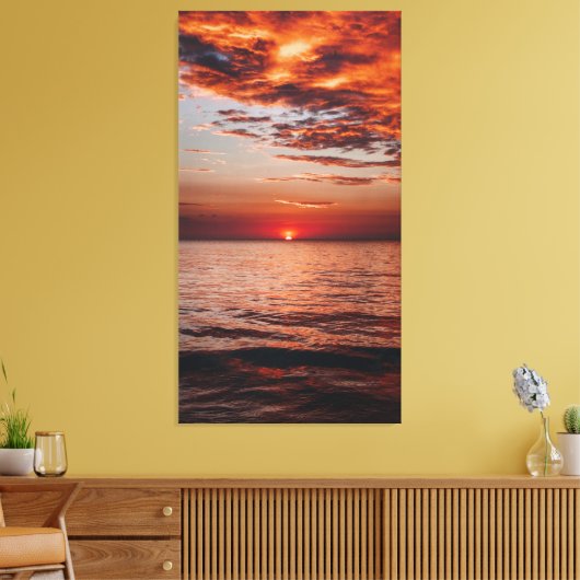 Zazzle zee zonnedoek canvas afdruk (Insitu (Woonkamer))