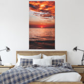 Zazzle zee zonnedoek canvas afdruk (Insitu (Slaapkamer))
