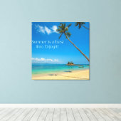 Zazzle zomer geniet ervan canvas afdruk (Insitu (Houten vloer))