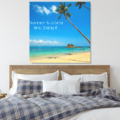 Zazzle zomer geniet ervan canvas afdruk (Insitu (Slaapkamer))