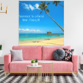 Zazzle zomer geniet ervan canvas afdruk (Insitu (Woonkamer))